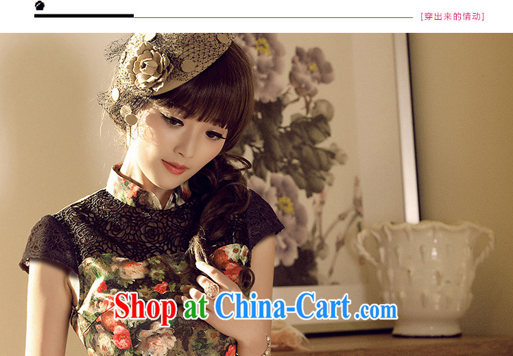 The proverbial hero once and for all as soon as possible take population improved stylish dresses summer retro 2014 summer new lace short cheongsam dress blue 2 XL pictures, price, brand platters! Elections are good character, the national distribution, so why buy now enjoy more preferential! Health