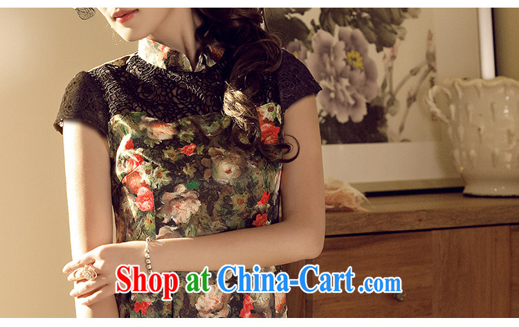 The proverbial hero once and for all as soon as possible take population improved stylish dresses summer retro 2014 summer new lace short cheongsam dress blue 2 XL pictures, price, brand platters! Elections are good character, the national distribution, so why buy now enjoy more preferential! Health