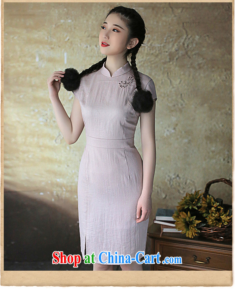 The proverbial hero once and for all as soon as possible its renewal record cheongsam dress retro pixel color for dresses China wind girls spring and summer 2015, National wind gray M pictures, price, brand platters! Elections are good character, the national distribution, so why buy now enjoy more preferential! Health