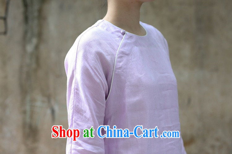 Ask a vegetarian spring and summer new linen pixel color Chinese T-shirt/dress robe elegant light purple round-neck collar Chinese-light purple manual will be able to do the next 15 days, pictures, price, brand platters! Elections are good character, the national distribution, so why buy now enjoy more preferential! Health