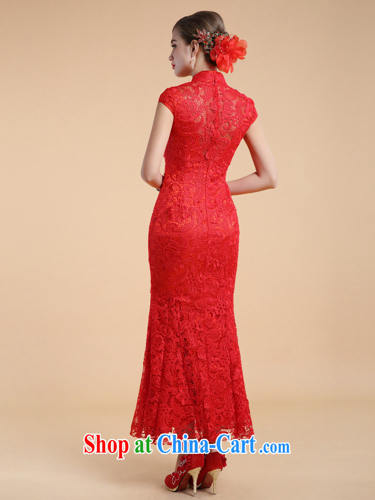 guoisya also contributed 2013, antique wedding dresses winter embroidery lace wedding dresses toast the red red XL pictures, price, brand platters! Elections are good character, the national distribution, so why buy now enjoy more preferential! Health