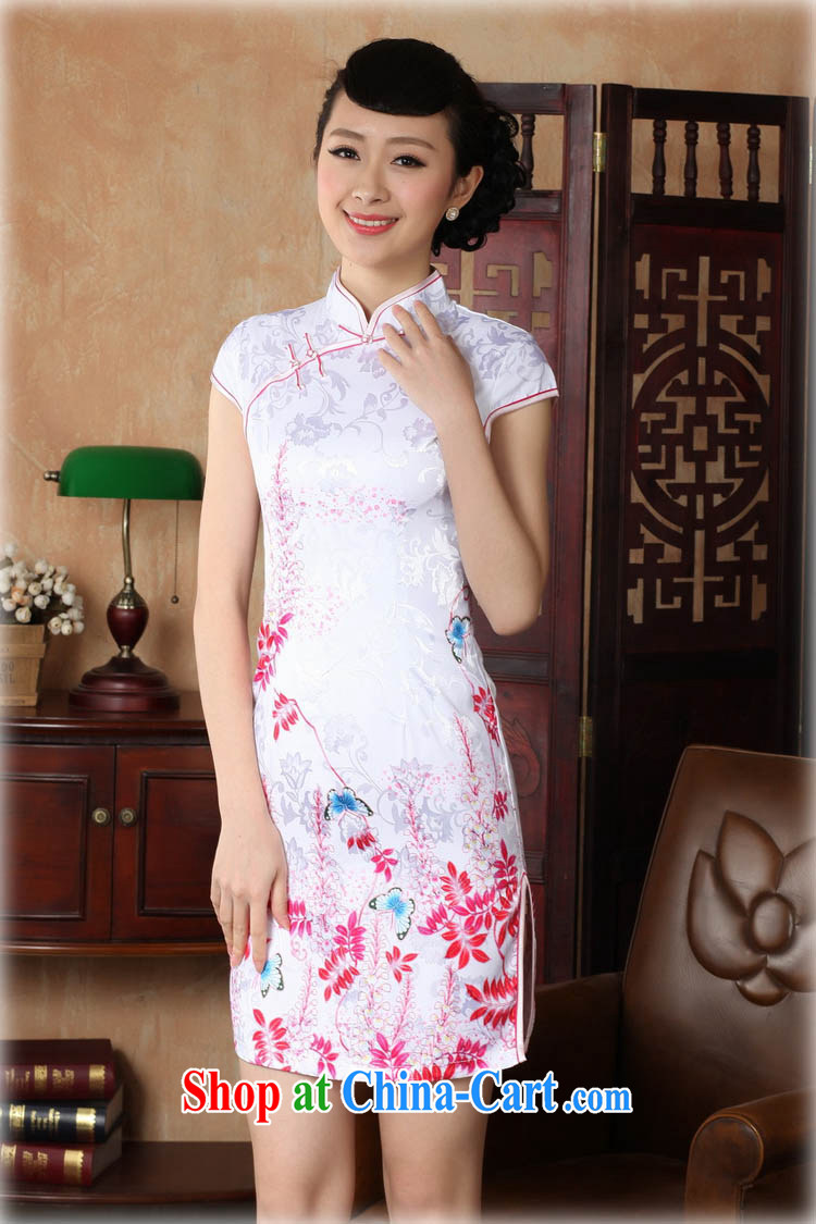 Ko Yo vines into colorful 2015 summer new retro short-sleeved improved stylish jacquard cotton-tie cheongsam dress Chinese Dress ethnic wind short cheongsam dress D 0222 light blue 175/2 XL pictures, price, brand platters! Elections are good character, the national distribution, so why buy now enjoy more preferential! Health