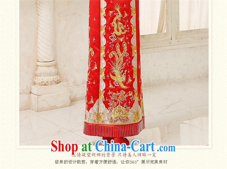 Angel, Mrs Carrie Yau, 2015 in accordance with new, Phoenix cheongsam dress gold and silver thread and dress wedding dresses Chinese brides hi clothes dresses bows dress 618 special red L pictures, price, brand platters! Elections are good character, the national distribution, so why buy now enjoy more preferential! Health