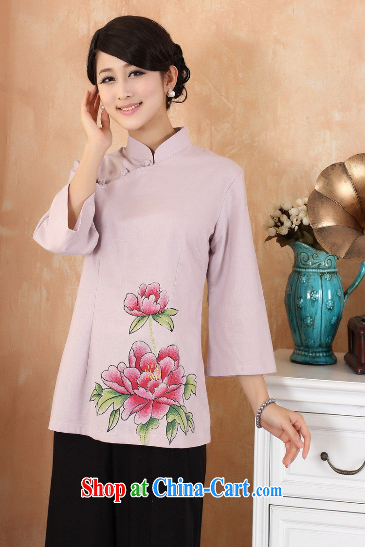 Shanghai, optimize purchase female Tang Women's clothes summer T-shirt, stamp duty for Chinese Han-female Enhancement - 1 blue XL pictures, price, brand platters! Elections are good character, the national distribution, so why buy now enjoy more preferential! Health