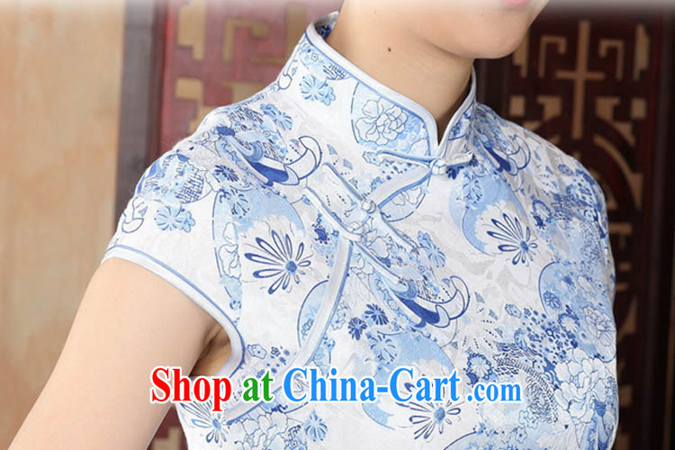 Ko Yo vines into colorful 2015 retro short-sleeved improved stylish jacquard cotton cheongsam dress Chinese Dress ethnic wind short cheongsam dress D 0229 light green stamp 175/2 XL pictures, price, brand platters! Elections are good character, the national distribution, so why buy now enjoy more preferential! Health