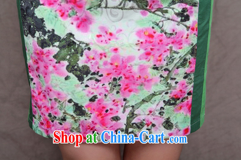 Clearly, Venmer embroidered cheongsam high-end Ethnic Wind and stylish Chinese qipao dress daily retro beauty video tall dresses 9906 green XXL pictures, price, brand platters! Elections are good character, the national distribution, so why buy now enjoy more preferential! Health