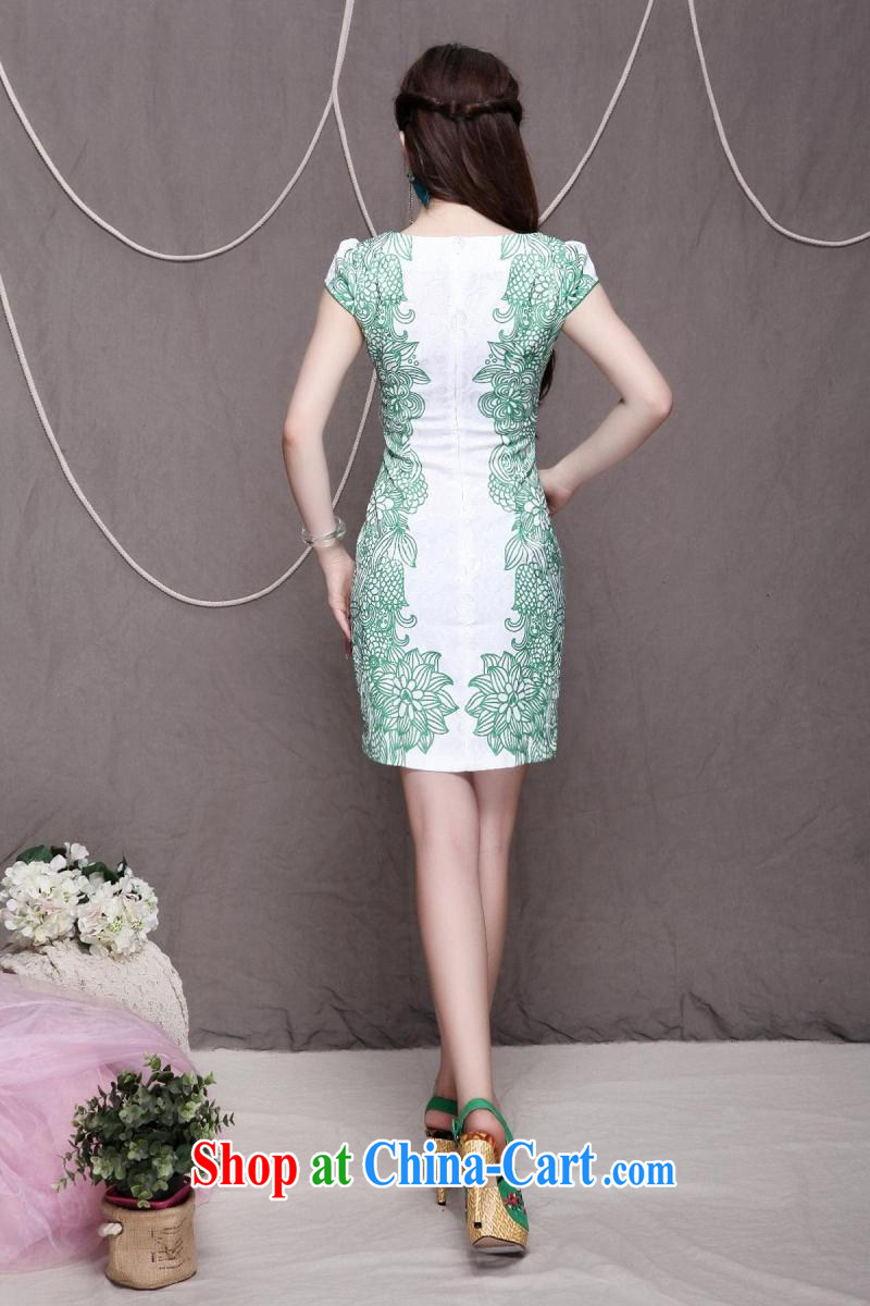 Clearly, Venmer high-end Ethnic Wind and stylish Chinese qipao dress retro beauty graphics thin cheongsam 9912 blue XXL pictures, price, brand platters! Elections are good character, the national distribution, so why buy now enjoy more preferential! Health