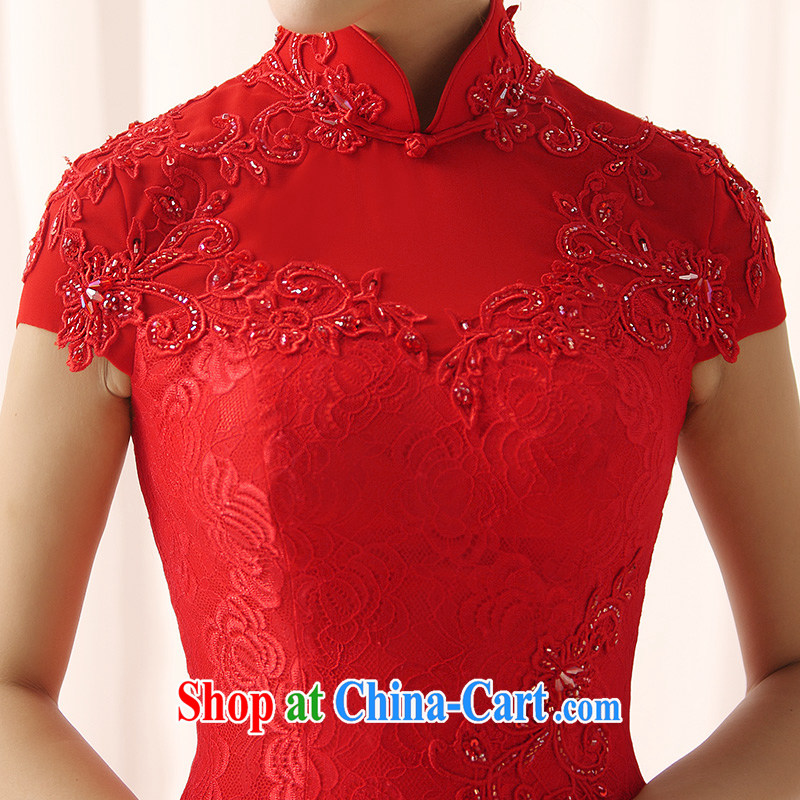 Full court, 2015 new dresses Q 0362 package shoulder-length, red crowsfoot bridal dresses the doors red tail 30 cm are tailored to full Chamber Fang, shopping on the Internet