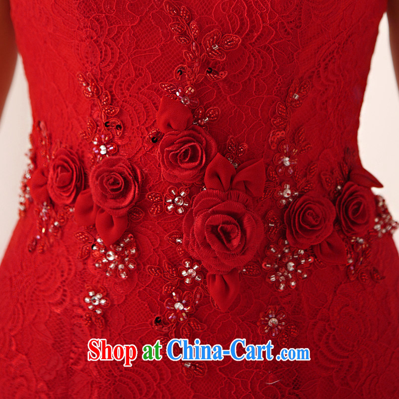 Full court, 2015 new bridal dresses Q 0361 red long, the doors have been barrel A with bridal gown red with a tailored, garden, shopping on the Internet