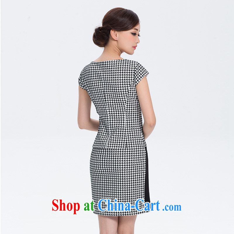 once and for all the proverbial hero outfit -- Summer new cheongsam dress stylish short 1000 birds, improved stylish dresses female white 2 XL, fatally jealous once and for all, and, on-line shopping