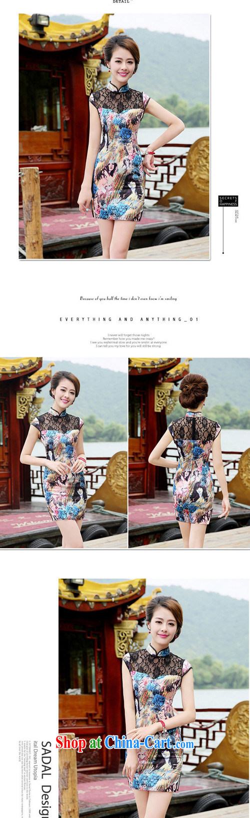 kam world the Hyatt retro beauty graphics thin Chinese culture Quality of aristocratic ladies butterfly flowers gradient stamp duty improved cheongsam dress dresses wedding toast wedding service bridal gray butterfly XL pictures, price, brand platters! Elections are good character, the national distribution, so why buy now enjoy more preferential! Health