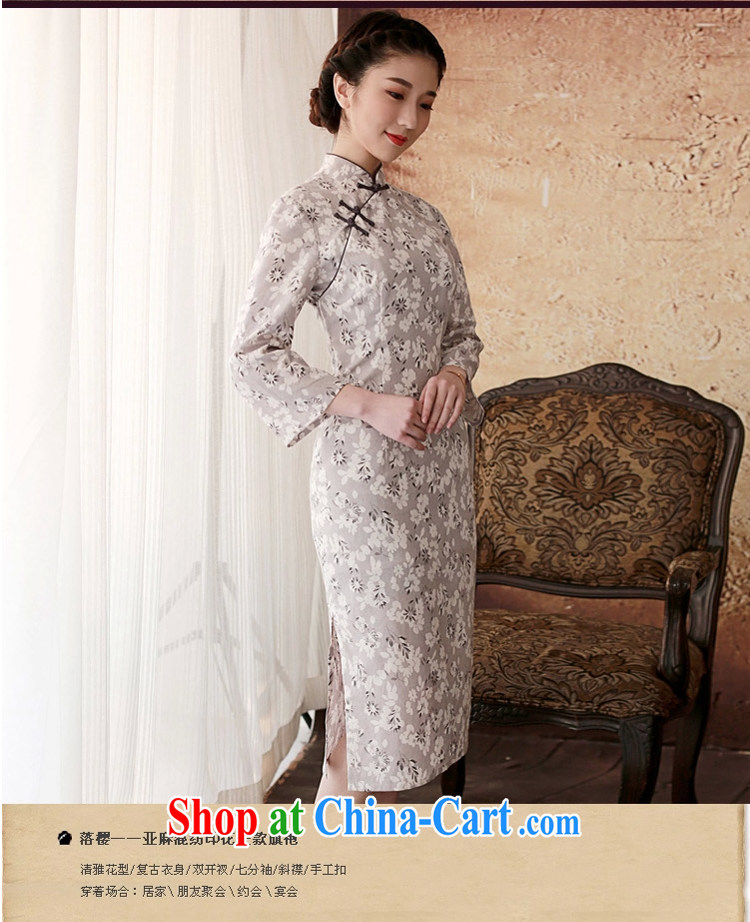 The proverbial hero once and for all -- LOK Ying 2014 spring female new stylish improved cheongsam dress gray 2 XL pictures, price, brand platters! Elections are good character, the national distribution, so why buy now enjoy more preferential! Health
