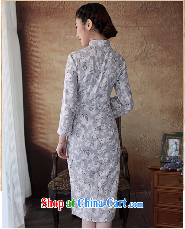 The proverbial hero once and for all -- LOK Ying 2014 spring female new stylish improved cheongsam dress gray 2 XL pictures, price, brand platters! Elections are good character, the national distribution, so why buy now enjoy more preferential! Health
