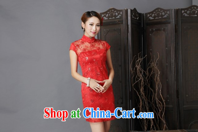 New, annual performances wedding dress bridal wedding retro improved red toast clothing cheongsam red XL pictures, price, brand platters! Elections are good character, the national distribution, so why buy now enjoy more preferential! Health