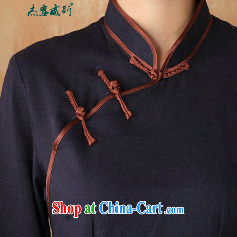 Jessup, new, improved, for cotton the larger Chinese female Han-Chinese, summer shirt M 2382 - 4 color XXXL, Jessup, and shopping on the Internet