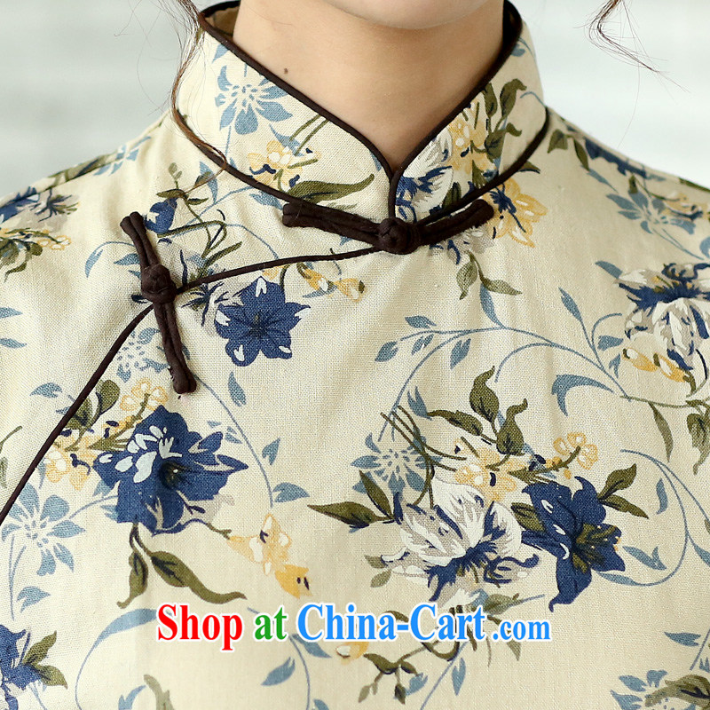 Butterfly Lovers 2015 spring new Ethnic Wind improved hand-tie the side on the truck sleeveless linen cloth robes skirts 45,013 pen health spending XXL, Butterfly Lovers, shopping on the Internet