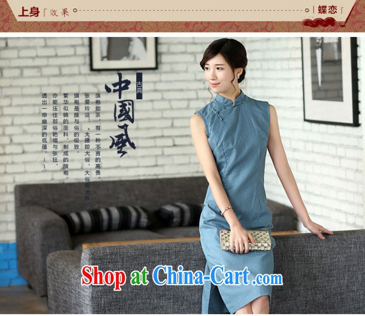 Butterfly Lovers 2015 spring new women with improved daily Korea cheongsam dress dresses sleeveless cotton the cheongsam 45,004 scarlet XXL pictures, price, brand platters! Elections are good character, the national distribution, so why buy now enjoy more preferential! Health