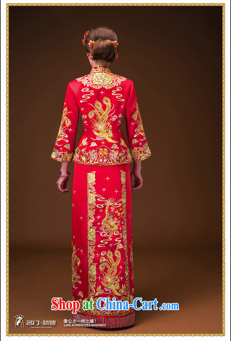 The bride's 2015 new show reel service use phoenix cheongsam marriage toast serving 115 red L pictures, price, brand platters! Elections are good character, the national distribution, so why buy now enjoy more preferential! Health