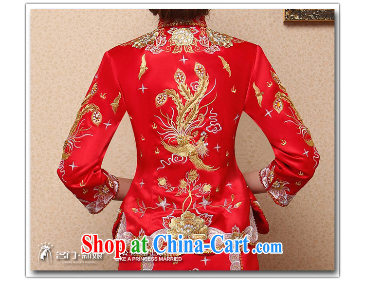 The bride's 2015 new wedding dresses the Sau Wo service use phoenix bows dresses 116 red L pictures, price, brand platters! Elections are good character, the national distribution, so why buy now enjoy more preferential! Health
