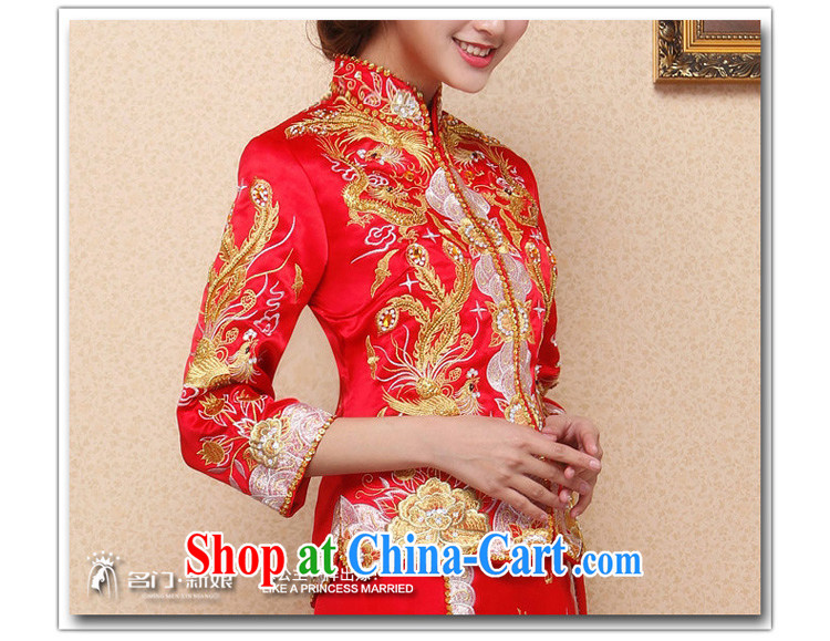 The bride's 2015 new wedding dresses the Sau Wo service use phoenix bows dresses 116 red L pictures, price, brand platters! Elections are good character, the national distribution, so why buy now enjoy more preferential! Health