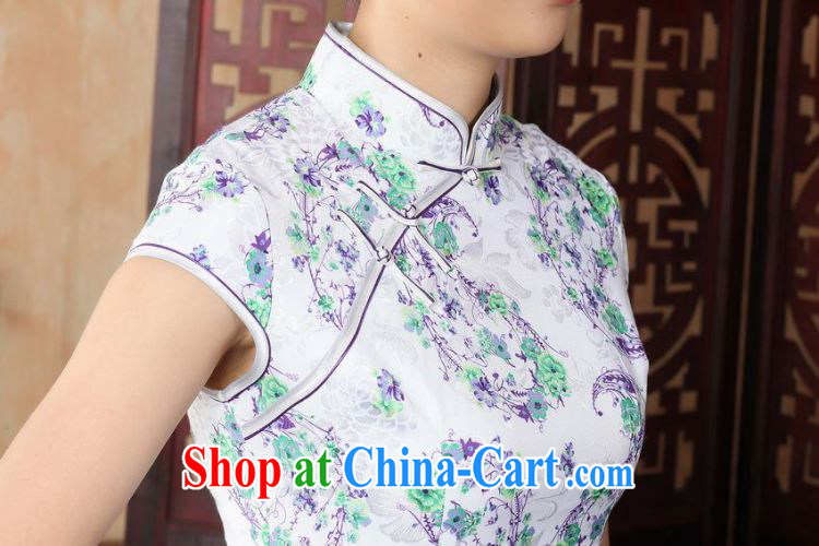 Jing An outfit summer improved retro dresses, for a tight hand-painted Chinese improved cheongsam dress short D 0229 - A White 2XL (120 - 130 ) jack pictures, price, brand platters! Elections are good character, the national distribution, so why buy now enjoy more preferential! Health