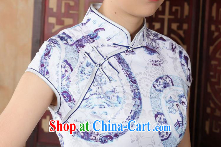 Jing An outfit summer improved retro dresses, for a tight hand-painted Chinese improved cheongsam dress short D 0226 white 2XL pictures, price, brand platters! Elections are good character, the national distribution, so why buy now enjoy more preferential! Health