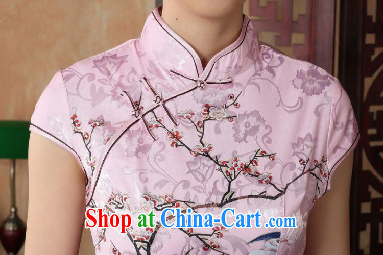 Shanghai, optimize purchase dresses summer improved retro dresses, for a tight cotton stamp Chinese improved cheongsam dress short D 022-A Hu, 2 XL recommendations 120 - 130 Jack pictures, price, brand platters! Elections are good character, the national distribution, so why buy now enjoy more preferential! Health