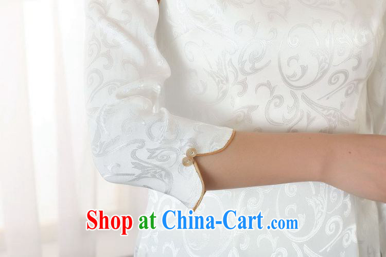 Shanghai, optimize purchase female Tang Women's clothes summer T-shirt, collar ethnic wind Chinese Han-female improved A 0051 white 3XL pictures, price, brand platters! Elections are good character, the national distribution, so why buy now enjoy more preferential! Health