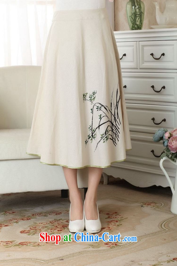 Shanghai, optimize purchase female body skirt summer ground 100 ethnic wind cotton Ma hand-painted dress skirt P 0011 photo color XL pictures, price, brand platters! Elections are good character, the national distribution, so why buy now enjoy more preferential! Health