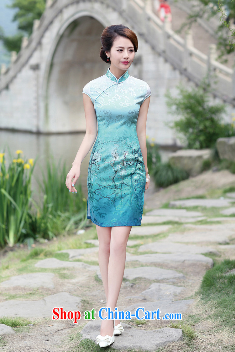 AMMAN, Mrs Carrie Yau, at the 2015 summer new ethnic wind Tang is cultivating charisma retro, for cheongsam dress YY 8892 blue M pictures, price, brand platters! Elections are good character, the national distribution, so why buy now enjoy more preferential! Health