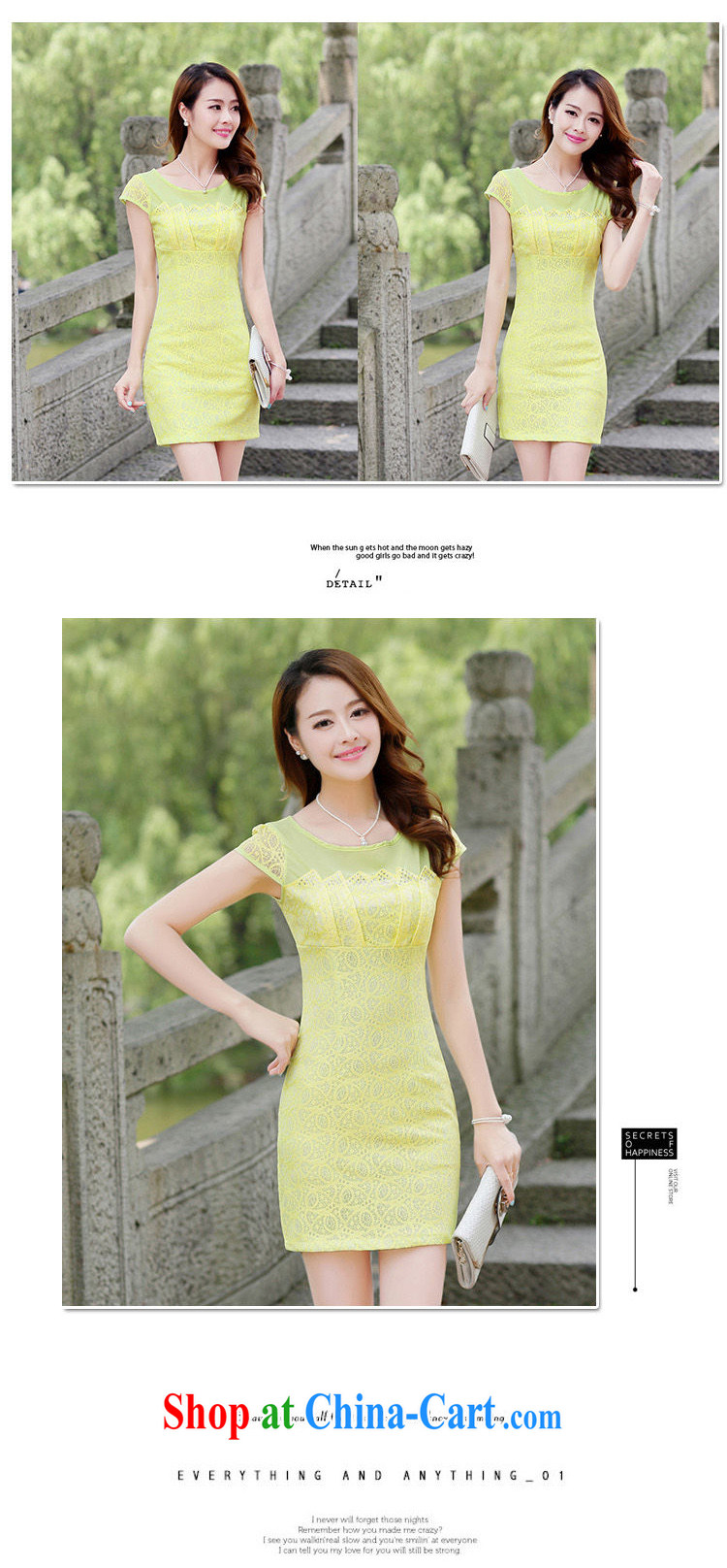 Kam-world, Yue spring female sweet lady elegant knowledge of cultivating graphics thin long-sleeved lace dresses short, improved solid outfit blue XL pictures, price, brand platters! Elections are good character, the national distribution, so why buy now enjoy more preferential! Health