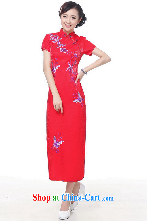Jing An outfit summer improved retro dresses, for silk embroidered Chinese improved cheongsam dress long, 0005 white 2XL (recommendations 120 - 130 jack) pictures, price, brand platters! Elections are good character, the national distribution, so why buy now enjoy more preferential! Health