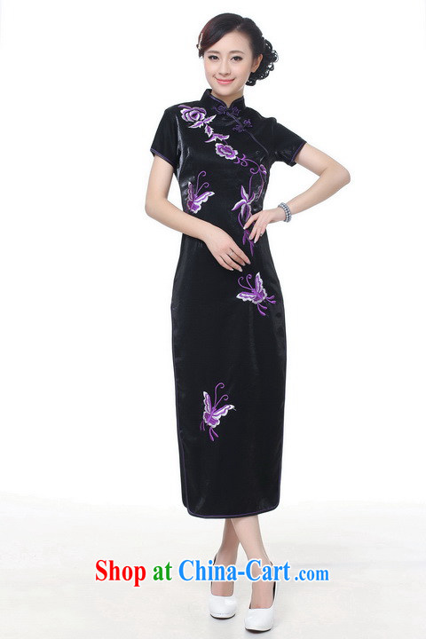 Jing An outfit summer improved retro dresses, for silk embroidered Chinese improved cheongsam dress long, 0005 white 2XL (recommendations 120 - 130 jack) pictures, price, brand platters! Elections are good character, the national distribution, so why buy now enjoy more preferential! Health