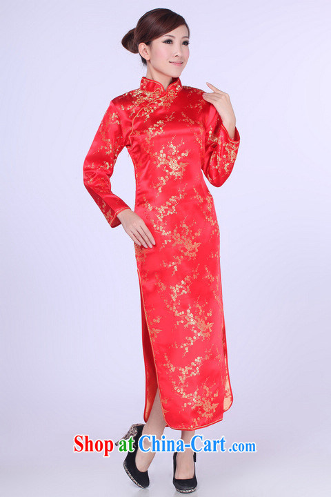 Jing An outfit summer improved retro dresses, for silk Chinese improved cheongsam dress long, 0013 red 2 XL (120 - 130 ) jack pictures, price, brand platters! Elections are good character, the national distribution, so why buy now enjoy more preferential! Health