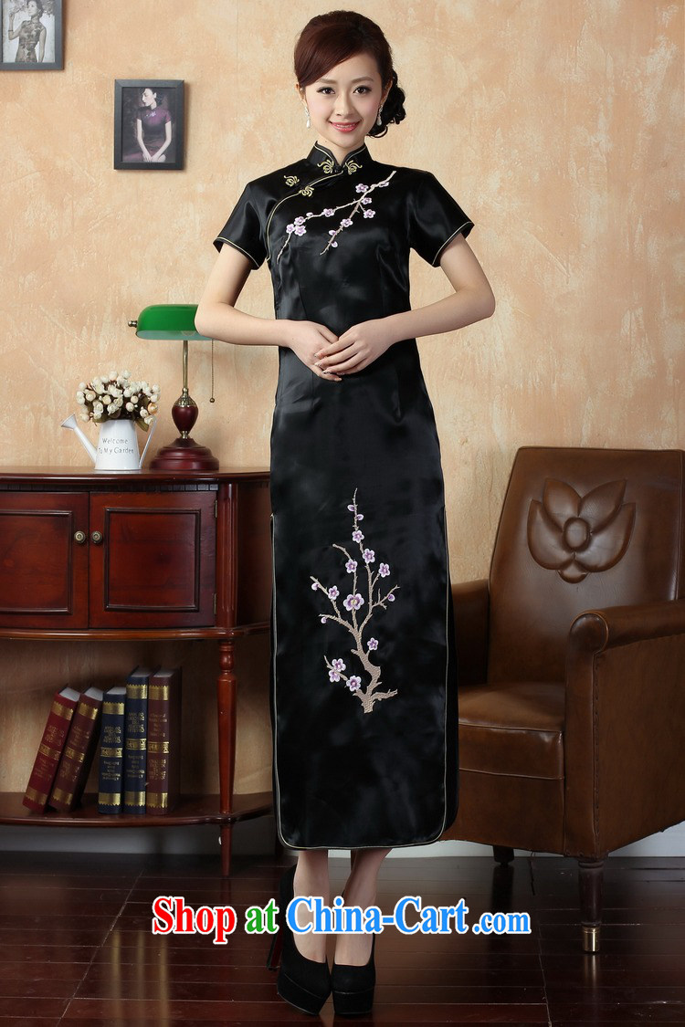 Jing An outfit summer improved retro dresses damask, for a tight embroidered Chinese improved cheongsam dress long XM J 1002 3409 the red 3 XL (recommendations 130 - 140 jack) pictures, price, brand platters! Elections are good character, the national distribution, so why buy now enjoy more preferential! Health