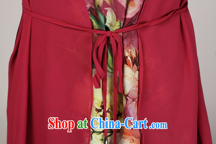 Forest narcissus summer 2014, 618 special, leave the real silk loose the code mother load stamp dresses S 7 - 813 red XXXL pictures, price, brand platters! Elections are good character, the national distribution, so why buy now enjoy more preferential! Health