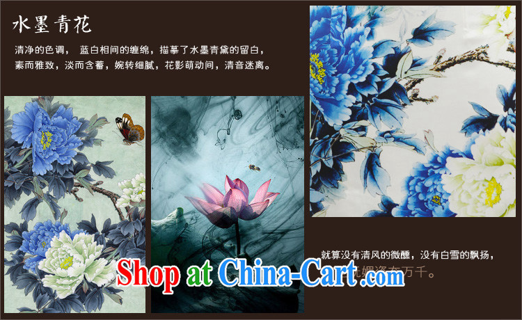 Bird lovers of poetry, so 2015 spring new improved stylish upmarket heavy Silk Cheongsam day blue L pictures, price, brand platters! Elections are good character, the national distribution, so why buy now enjoy more preferential! Health