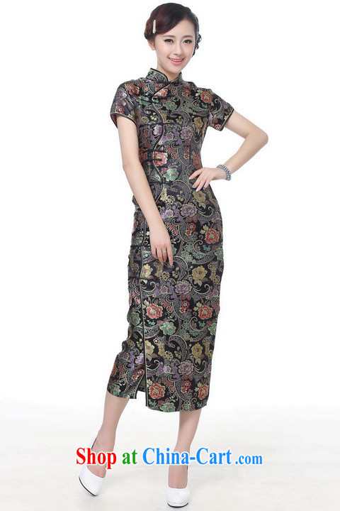 Shanghai, optimize purchase cheongsam dress summer improved retro dresses, for a tight silk hand-painted Chinese improved cheongsam dress long J 0027 green 2 XL recommendations 120 - 130 Jack pictures, price, brand platters! Elections are good character, the national distribution, so why buy now enjoy more preferential! Health