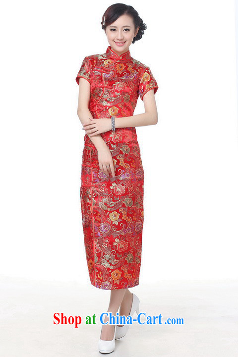 Shanghai, optimize purchase cheongsam dress summer improved retro dresses, for a tight silk hand-painted Chinese improved cheongsam dress long C 0002 gold 3 XL recommendations 130 - 135 Jack pictures, price, brand platters! Elections are good character, the national distribution, so why buy now enjoy more preferential! Health