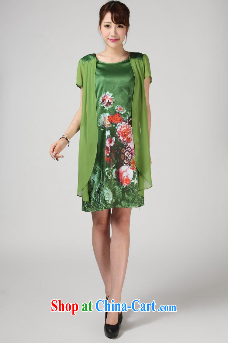 Forest narcissus summer 2014, 618 special loose the code mother false Two stamp Tang is really Silk Dresses S 7 - 851 green XXXL pictures, price, brand platters! Elections are good character, the national distribution, so why buy now enjoy more preferential! Health