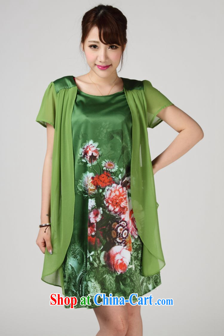 Forest narcissus summer 2014, 618 special loose the code mother false Two stamp Tang is really Silk Dresses S 7 - 851 green XXXL pictures, price, brand platters! Elections are good character, the national distribution, so why buy now enjoy more preferential! Health
