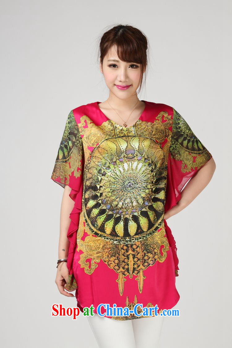 Forest narcissus summer 2014, 618 special, silk shirt stamp sauna silk Chinese shirt T S 7 - 852 red XXXL pictures, price, brand platters! Elections are good character, the national distribution, so why buy now enjoy more preferential! Health
