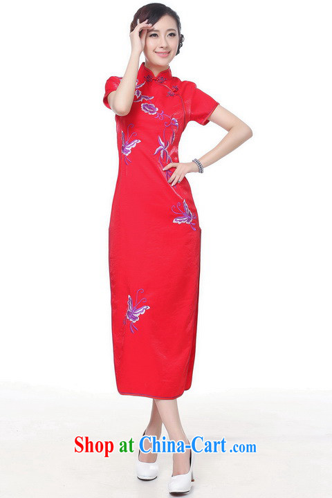 Shanghai, optimize purchase cheongsam dress summer improved retro dresses, for a tight silk hand-painted Chinese improved cheongsam dress long C 0005 - A black 2 XL recommendations 120 - 130 Jack pictures, price, brand platters! Elections are good character, the national distribution, so why buy now enjoy more preferential! Health