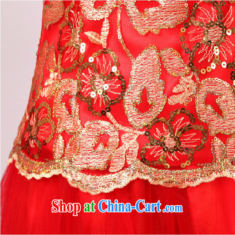 In accordance with the preceding yarn new bridal wedding dresses wedding dresses red long Chinese improved bows clothes retro dresses bridal red in the cuff size is not final, and make bold stunning good offices, shopping on the Internet