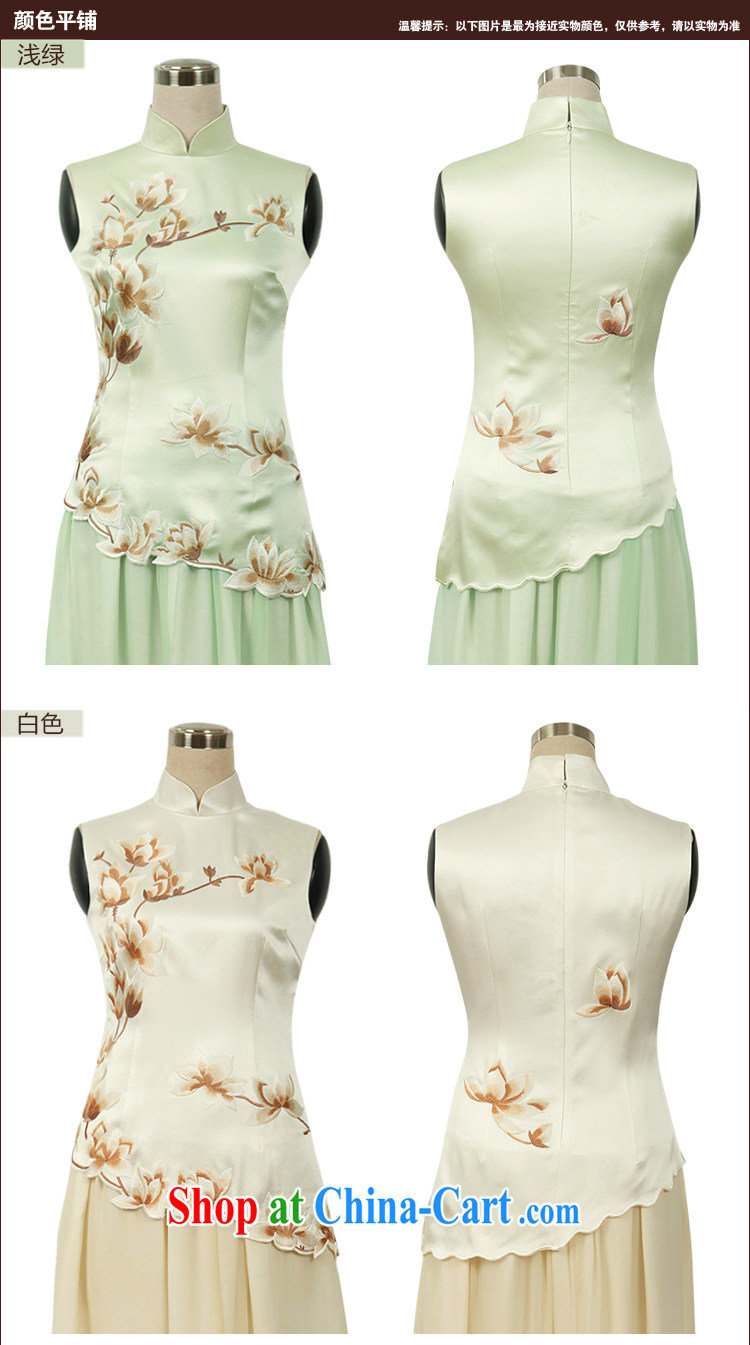 Bird lovers of fabulous HD video retro heavy silk Chinese Embroidery Chinese qipao shirt QD 486 light green S pictures, price, brand platters! Elections are good character, the national distribution, so why buy now enjoy more preferential! Health