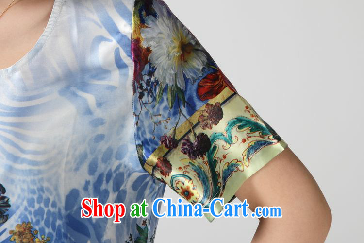 Forest narcissus 2014 summer new 618 special loose the code ink stamp really silk T shirt T-shirt S 7 - 861 blue XXXL pictures, price, brand platters! Elections are good character, the national distribution, so why buy now enjoy more preferential! Health