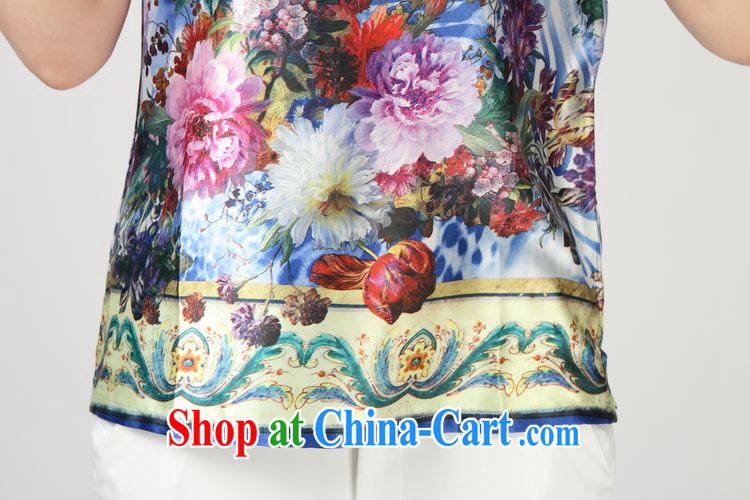 Forest narcissus 2014 summer new 618 special loose the code ink stamp really silk T shirt T-shirt S 7 - 861 blue XXXL pictures, price, brand platters! Elections are good character, the national distribution, so why buy now enjoy more preferential! Health
