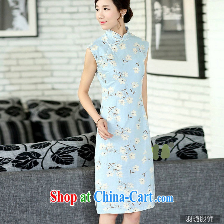 Jessup, new, fragrant flowers, Korea, improved female, for manually for a sleeveless, long necks, the Commission cotton cheongsam dress CQP 394 sleeveless Orchid XXL pictures, price, brand platters! Elections are good character, the national distribution, so why buy now enjoy more preferential! Health