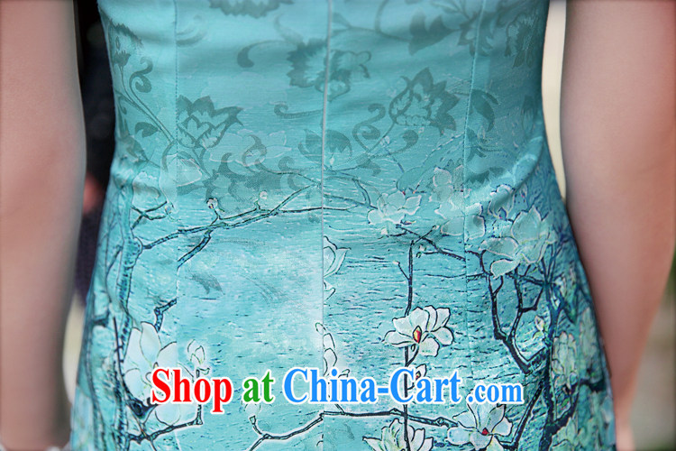 The Concubine Shu Diane 2014 summer new ethnic-Chinese beauty charm antique dresses skirt dress blue XL pictures, price, brand platters! Elections are good character, the national distribution, so why buy now enjoy more preferential! Health