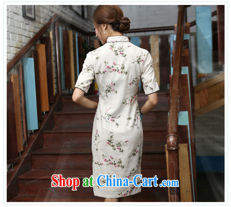 Butterfly Lovers 2015 spring new Ethnic Wind antique dresses stylish improved manual tray buckle long cotton the cheongsam dress 40,152 Jenny XXL pictures, price, brand platters! Elections are good character, the national distribution, so why buy now enjoy more preferential! Health